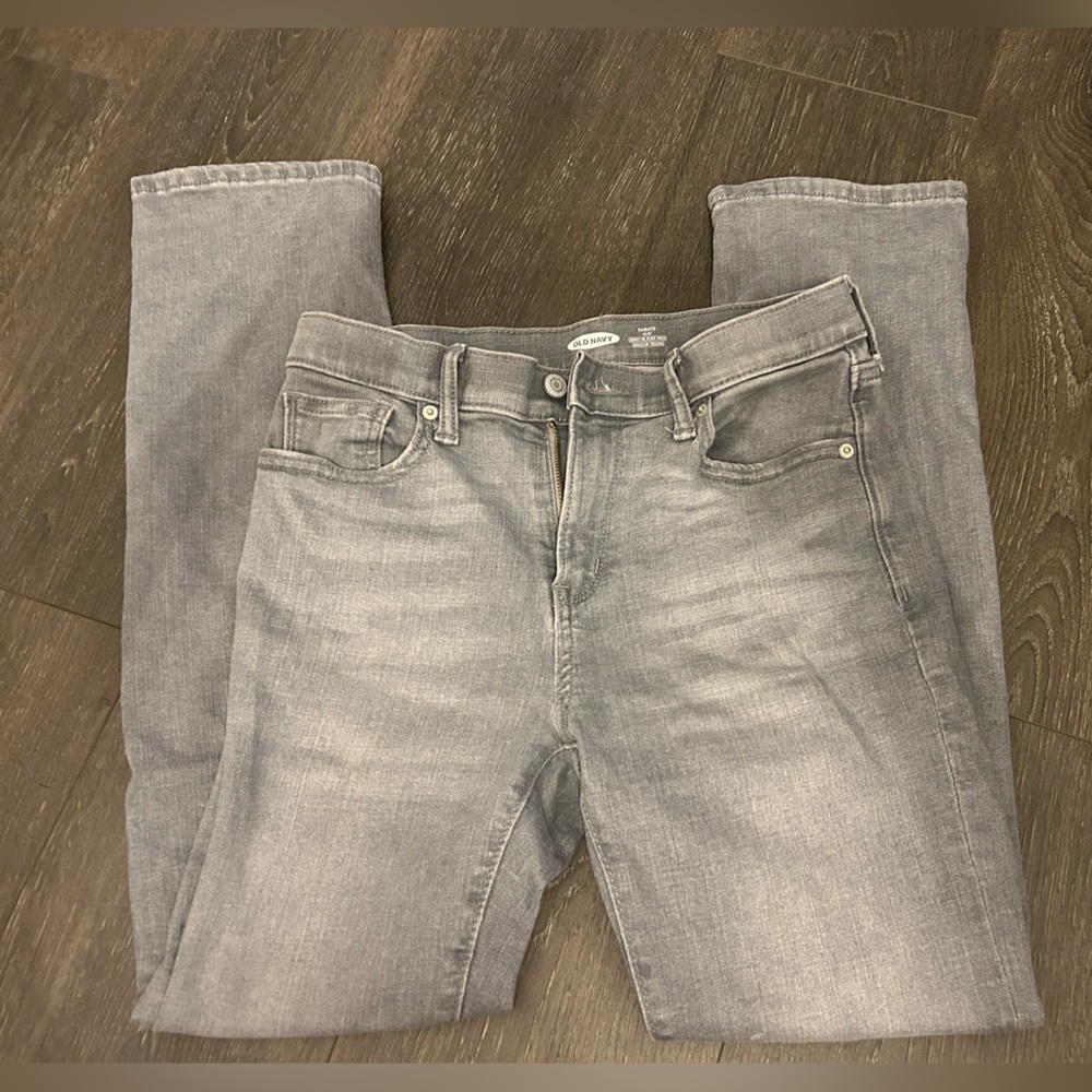 Boys Old Navy Karate Slim Denim Jeans - like new - Sz 14 - straight leg flex